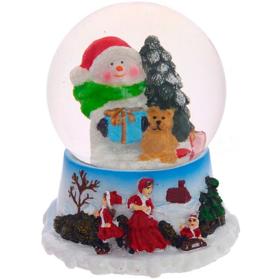 Снежный шар новогодний под фото, 9х9см/Заготовки для поделок
